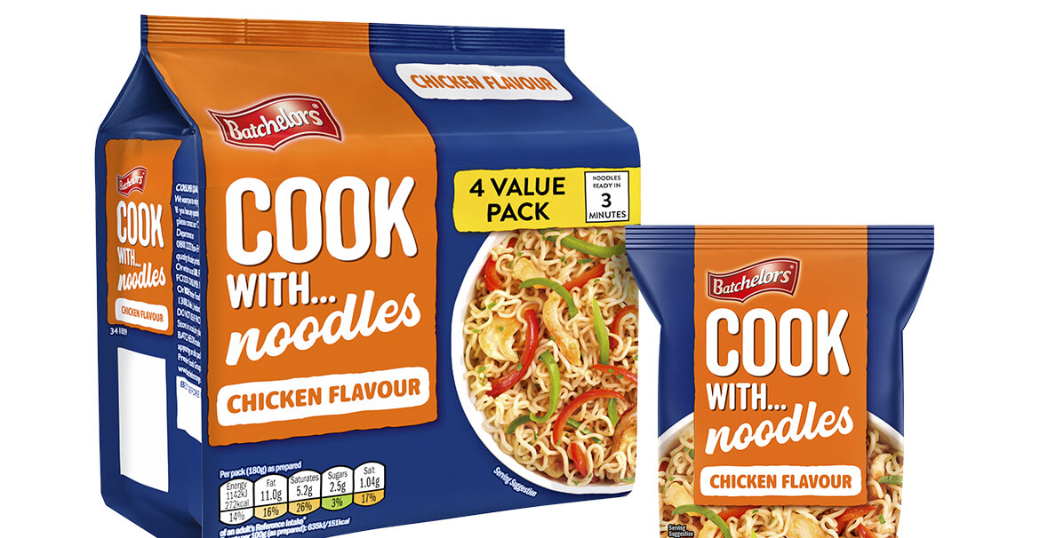 Cook with noodles (chicken) packaging