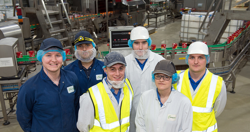 Group of workers in a factory