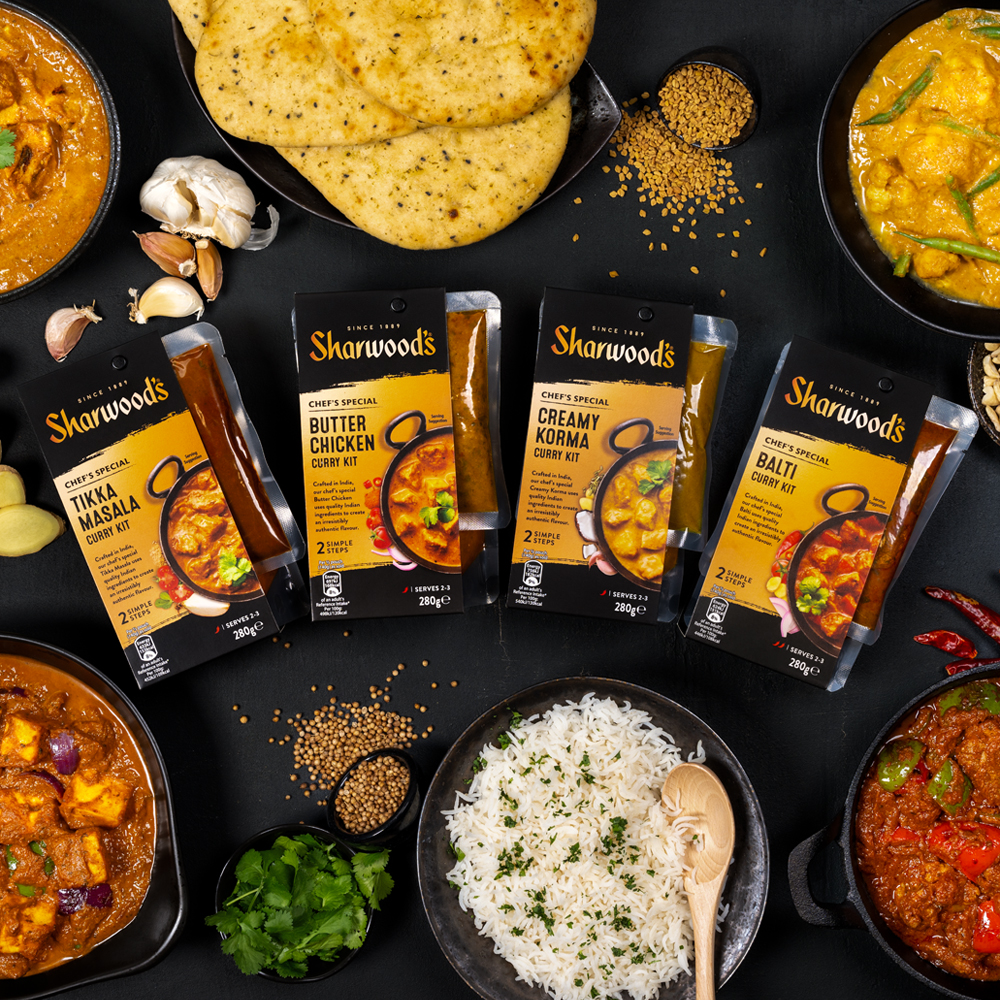 Sharwood s Launches Two step Curry Kits Premier Foods