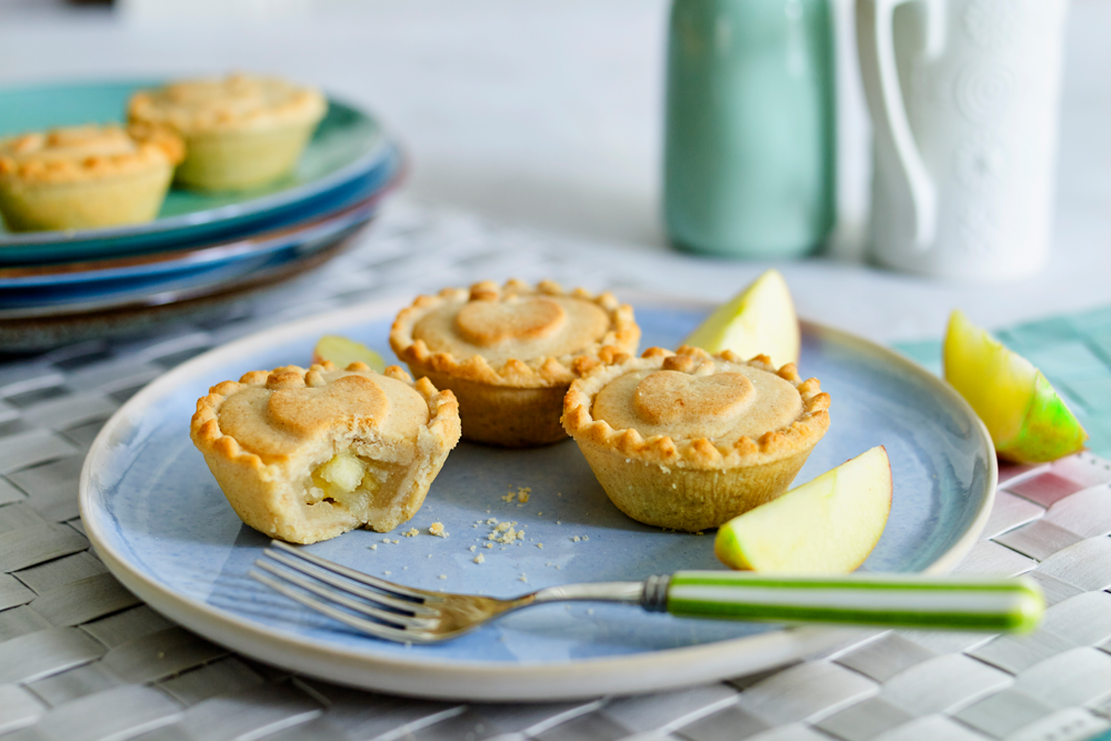 Mr Kipling pies on plate