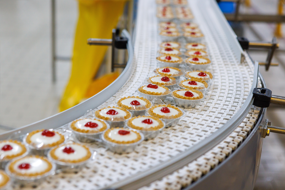 open tarts conveyor